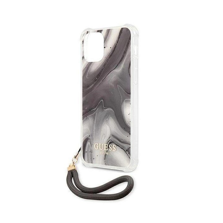 Guess GUHCP12SKSMAGR iPhone 12 mini 5.4 pilkos/pilkos spalvos deklas Marble Collection