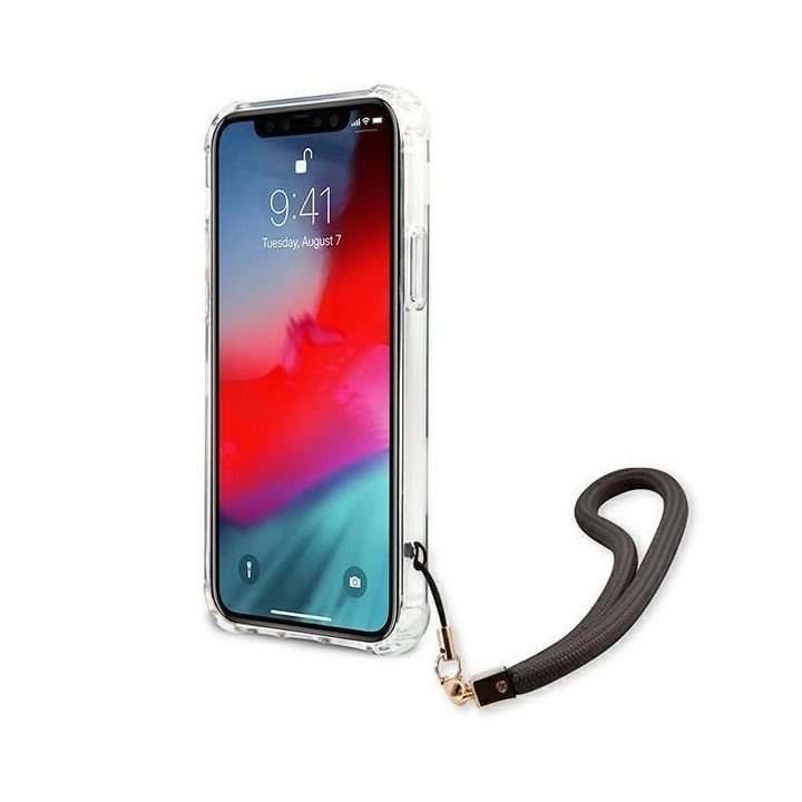 Guess GUHCP12SKSMAGR iPhone 12 mini 5.4 pilkos/pilkos spalvos deklas Marble Collection