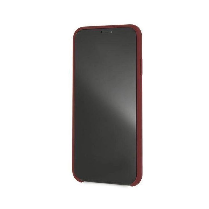 Mercedes MEHCI65SILRE iPhone Xs Max raudonas/raudonas deklas Silikono linija