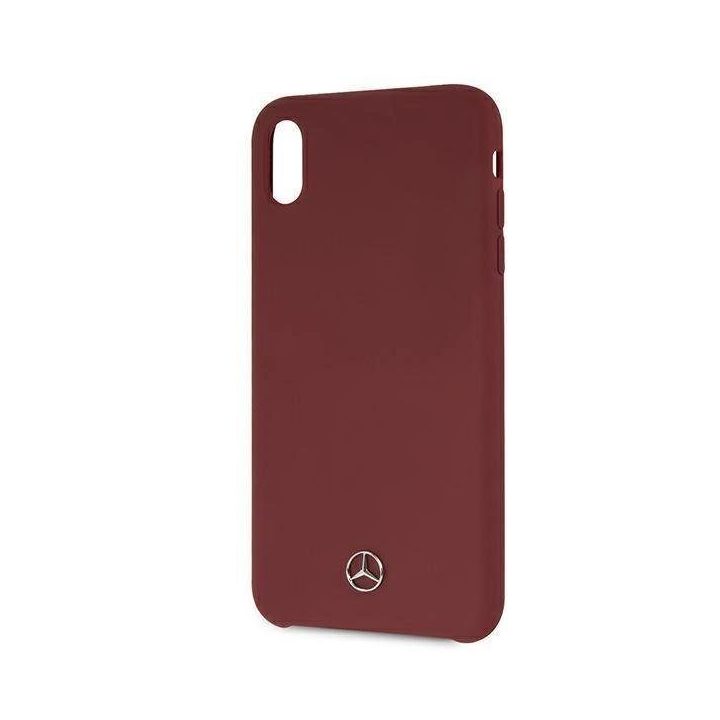Mercedes MEHCI65SILRE iPhone Xs Max raudonas/raudonas deklas Silikono linija