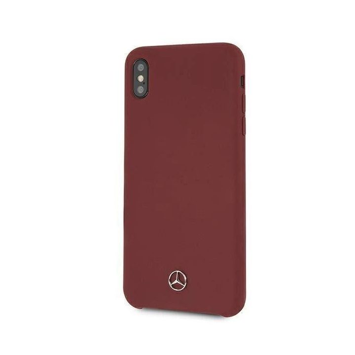 Mercedes MEHCI65SILRE iPhone Xs Max raudonas/raudonas deklas Silikono linija
