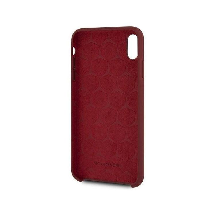 Mercedes MEHCI65SILRE iPhone Xs Max raudonas/raudonas deklas Silikono linija