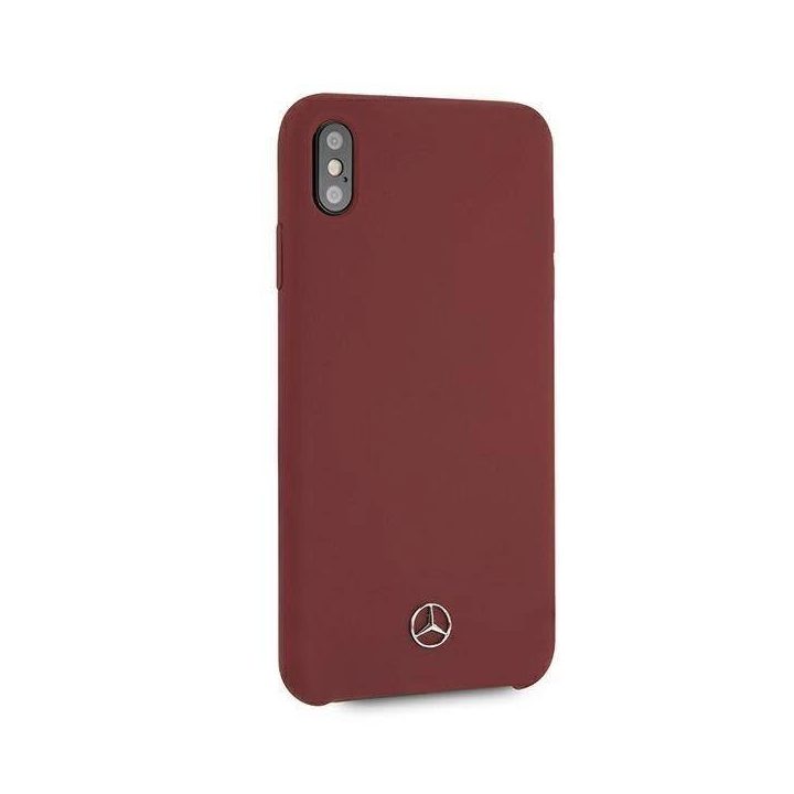 Mercedes MEHCI65SILRE iPhone Xs Max raudonas/raudonas deklas Silikono linija