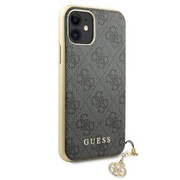 Guess GUHCN61GF4GGR iPhone 11 6.1 / Xr pilkos/ pilkos spalvos deklas 4G Charms Collection