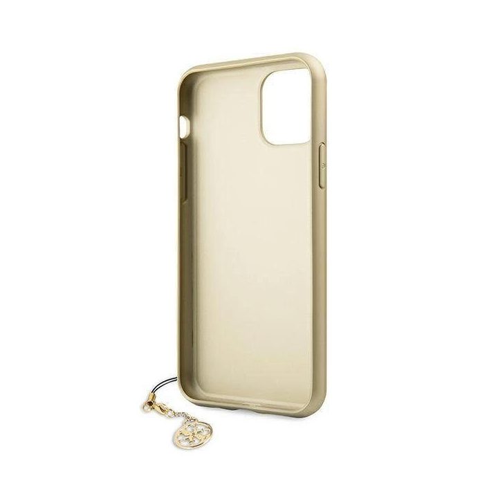 Guess GUHCN61GF4GGR iPhone 11 6.1 / Xr pilkos/ pilkos spalvos deklas 4G Charms Collection