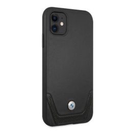 Dėklas BMW BMHCN61RSWPK iPhone 11 6,1 / Xr Juodos spalvos/juodas deklas odinis perforuotas