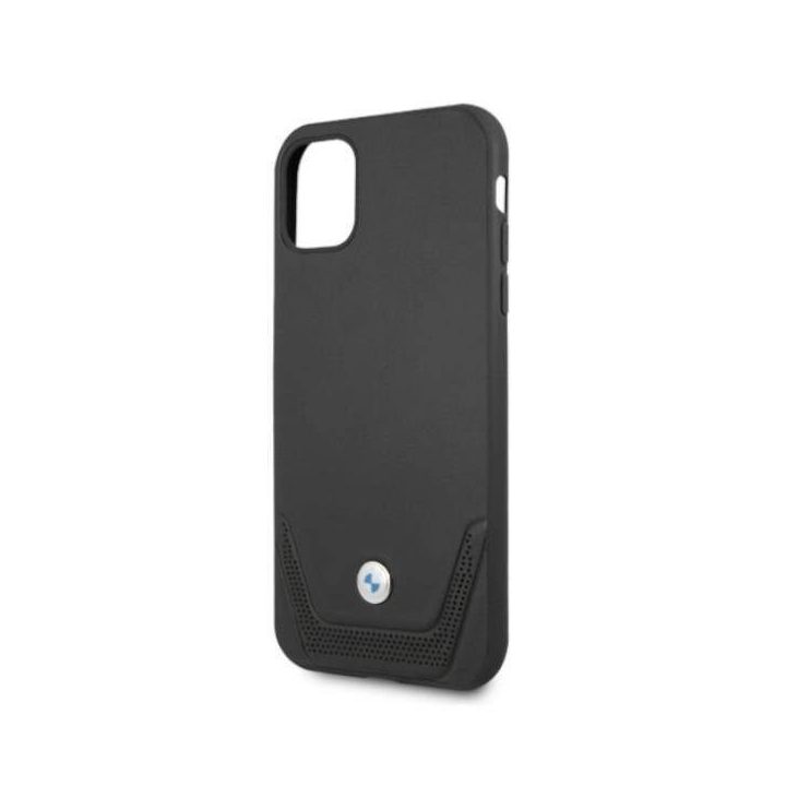 Dėklas BMW BMHCN61RSWPK iPhone 11 6,1 / Xr Juodos spalvos/juodas deklas odinis perforuotas