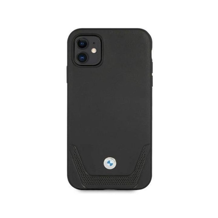 Dėklas BMW BMHCN61RSWPK iPhone 11 6,1 / Xr Juodos spalvos/juodas deklas odinis perforuotas