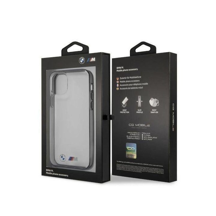 Dėklas BMW BMHCP12LMBTOK iPhone 12 Pro Max 6,7 skaidrus deklas Sandblast