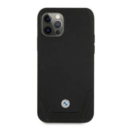 Dėklas BMW BMHCP12LRSWPK iPhone 12 Pro Max 6,7 Juodos spalvos/juodas deklas Odinis perforuotas