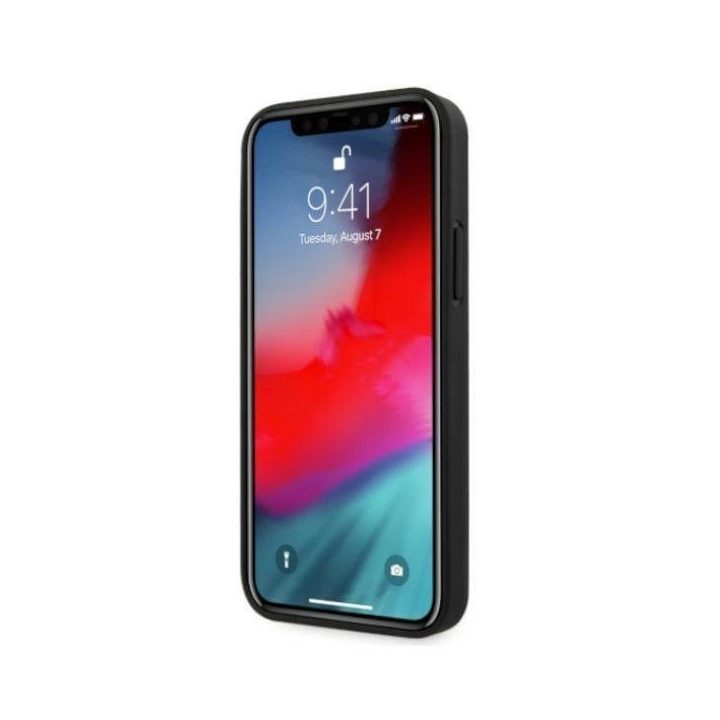 Dėklas BMW BMHCP12MRSPPR iPhone 12/12 Pro 6,1 deklas Leather Curve Perforate