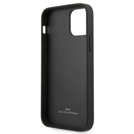 Dėklas BMW BMHCP12SRSPPK iPhone 12 mini 5,4 juodas/juodas deklas Leather Curve Perforate