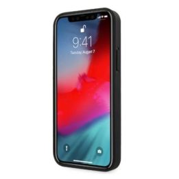 Mercedes MEHCP12LCDOBK iPhone 12 Pro Max 6,7 juodas/juodas deklas Odinis perforuotas plotas