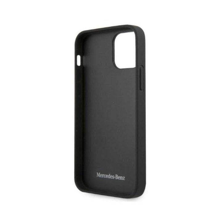 Mercedes MEHCP12LCDOBK iPhone 12 Pro Max 6,7 juodas/juodas deklas Odinis perforuotas plotas
