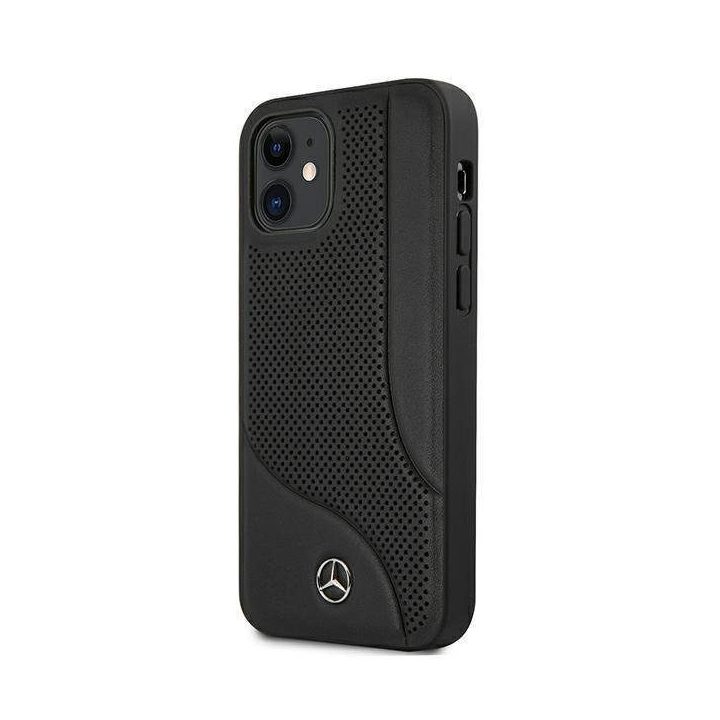 Mercedes MEHCP12SCDOBK iPhone 12 mini 5,4 juodas deklas Odinis perforuotas plotas