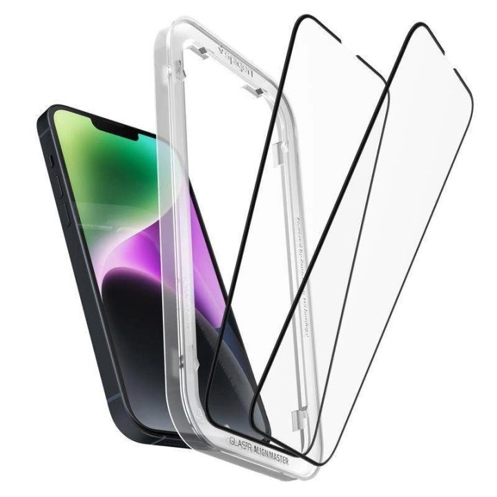 Spigen ALM GLASS FC IPHONE 13 / 13 PRO / 14 BLACK