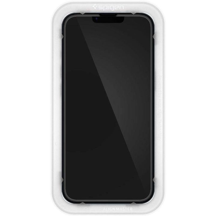 Spigen ALM GLASS FC IPHONE 13 / 13 PRO / 14 BLACK