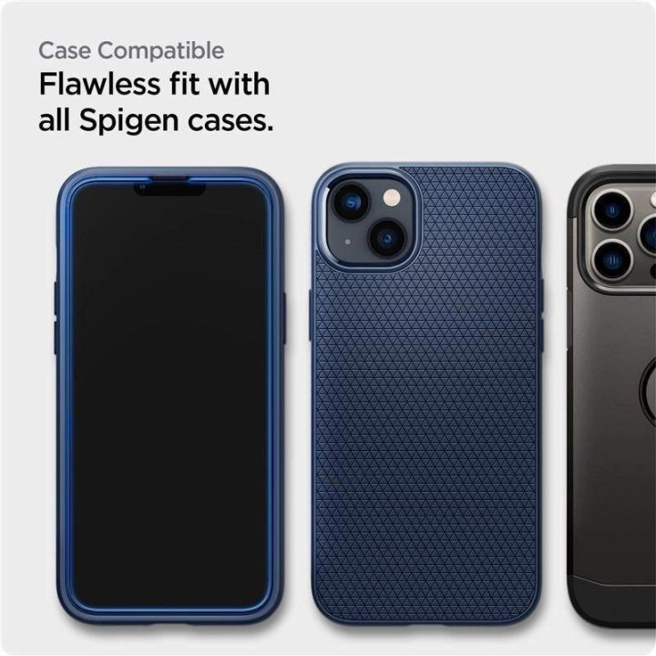 Spigen ALM GLASS FC IPHONE 13 / 13 PRO / 14 BLACK