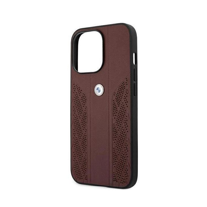 Dėklas BMW BMHCP13LRSPPR iPhone 13 Pro/13 6,1 deklas Leather Curve Perforate