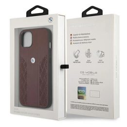 Dėklas BMW BMHCP13SRSPPR iPhone 13 mini 5,4 czerwony/red deklas Leather Curve Perforate