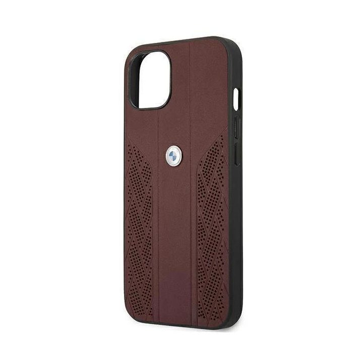 Dėklas BMW BMHCP13SRSPPR iPhone 13 mini 5,4 czerwony/red deklas Leather Curve Perforate
