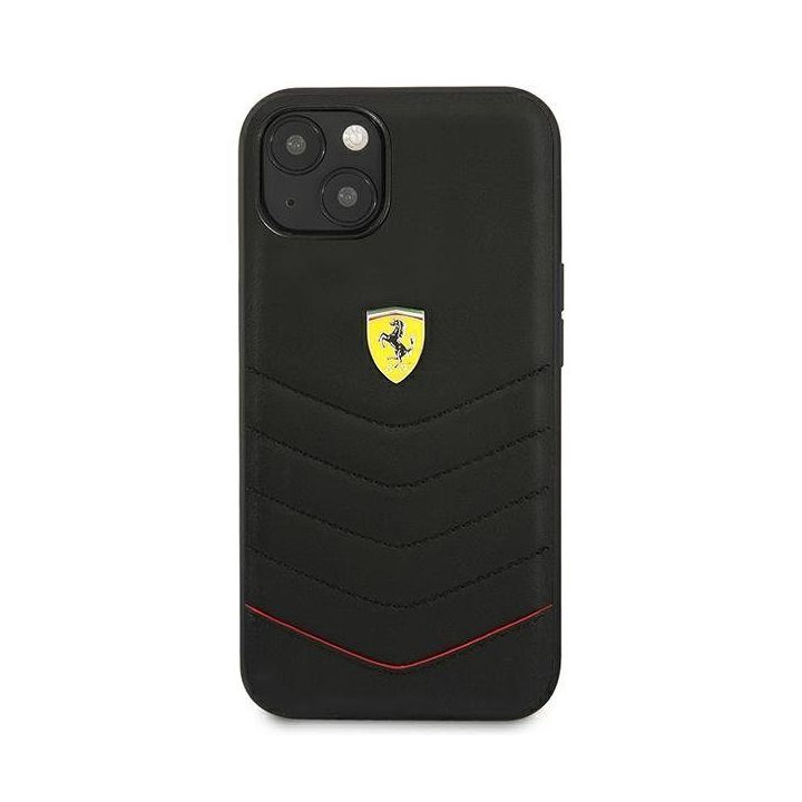 Ferrari FEHCP13SRQUK iPhone 13 mini 5.4 juodos/juodos spalvos deklas Off Track Quilted