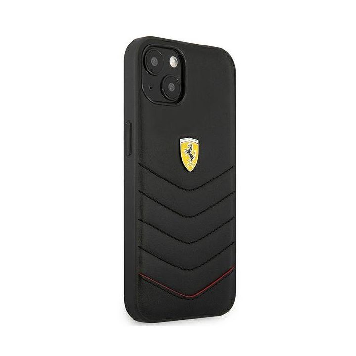 Ferrari FEHCP13SRQUK iPhone 13 mini 5.4 juodos/juodos spalvos deklas Off Track Quilted