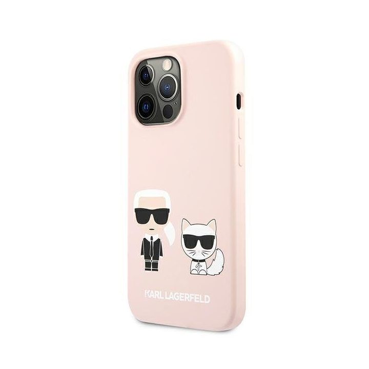 Karl Lagerfeld KLHCP13LSSKCI iPhone 13 Pro / 13 6.1 deklas Silikonas Karl & Choupette