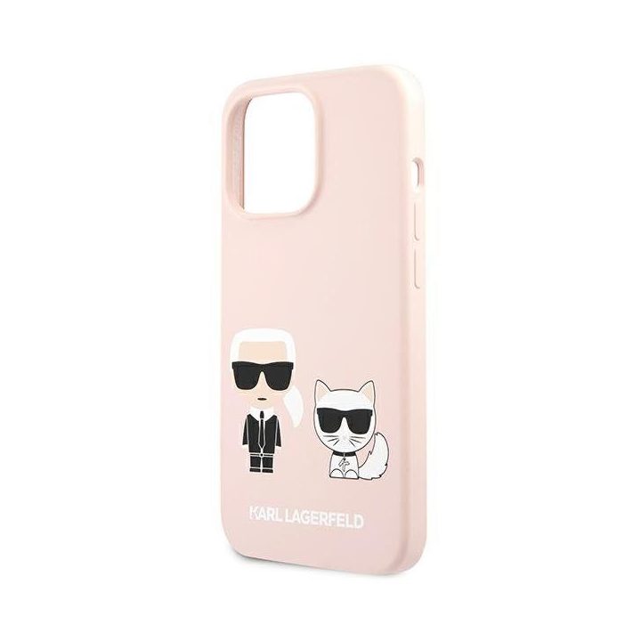 Karl Lagerfeld KLHCP13LSSKCI iPhone 13 Pro / 13 6.1 deklas Silikonas Karl & Choupette