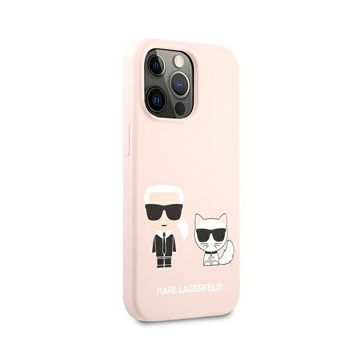 Karl Lagerfeld KLHCP13LSSKCI iPhone 13 Pro / 13 6.1 deklas Silikonas Karl & Choupette