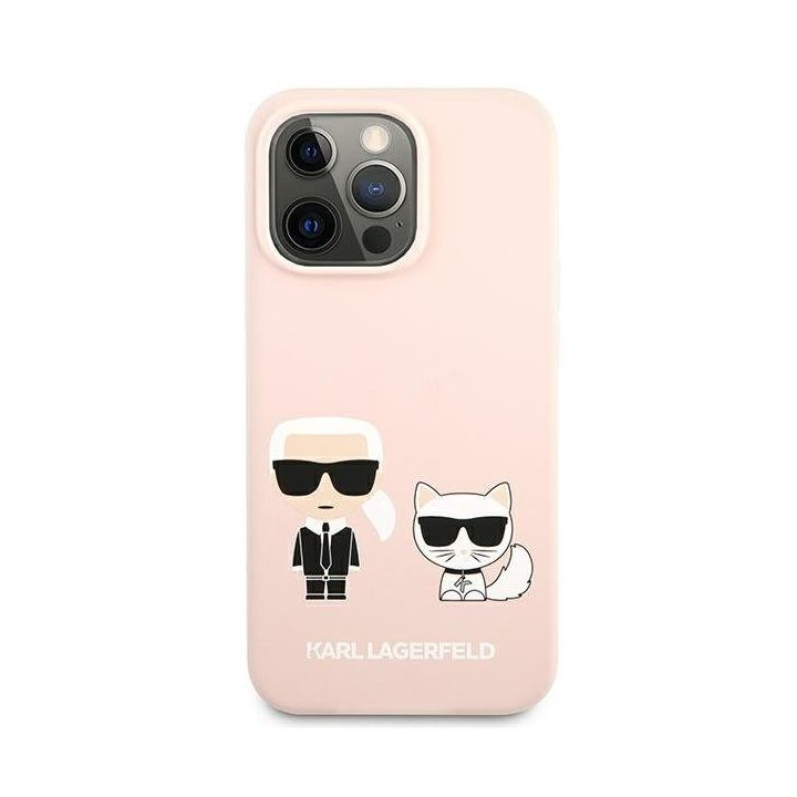 Karl Lagerfeld KLHCP13LSSKCI iPhone 13 Pro / 13 6.1 deklas Silikonas Karl & Choupette