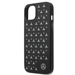Mercedes MEHCP13SESPBK iPhone 13 mini 5,4 juodos/juodos spalvos deklas Silver Stars Pattern