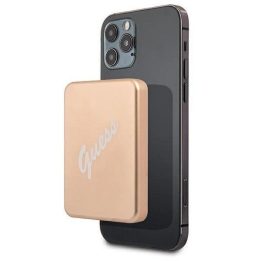 Guess indukcinis maitinimo šaltinis 5W GUPBMSVSLG 3000mAh aukso/aukso spalvos MagSafe