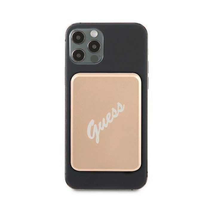 Guess indukcinis maitinimo šaltinis 5W GUPBMSVSLG 3000mAh aukso/aukso spalvos MagSafe