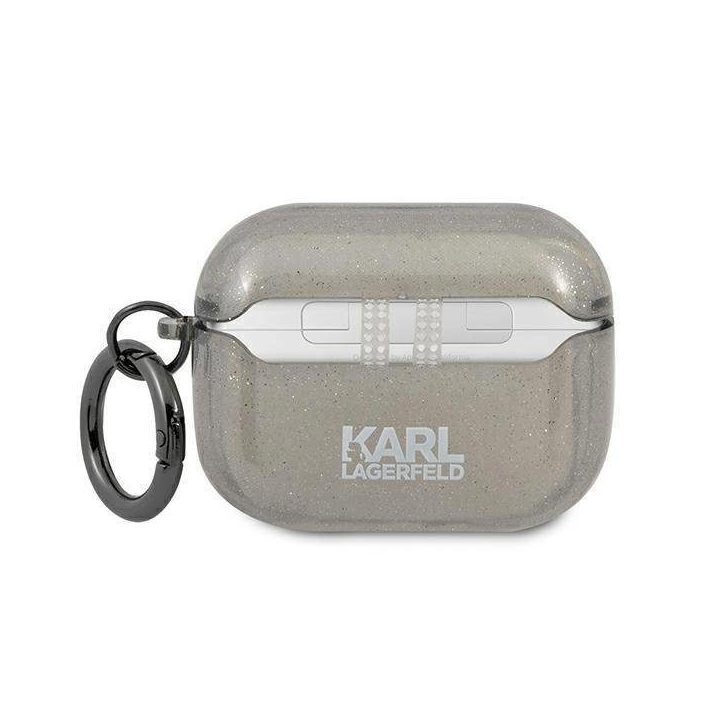 Karl Lagerfeld KLAPUKHGK AirPods Pro dangtelis Glitter Karl`s Head