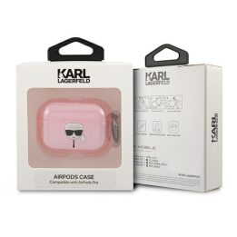 Karl Lagerfeld KLAPUKHGP AirPods Pro dangtelis Glitter Karl`s Head