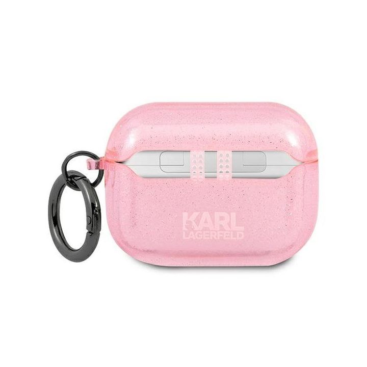 Karl Lagerfeld KLAPUKHGP AirPods Pro dangtelis Glitter Karl`s Head