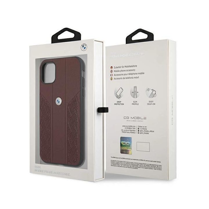 Dėklas BMW BMHCN61RSPPR iPhone 11 6,1 / Xr deklas Odinis Curve Perforate