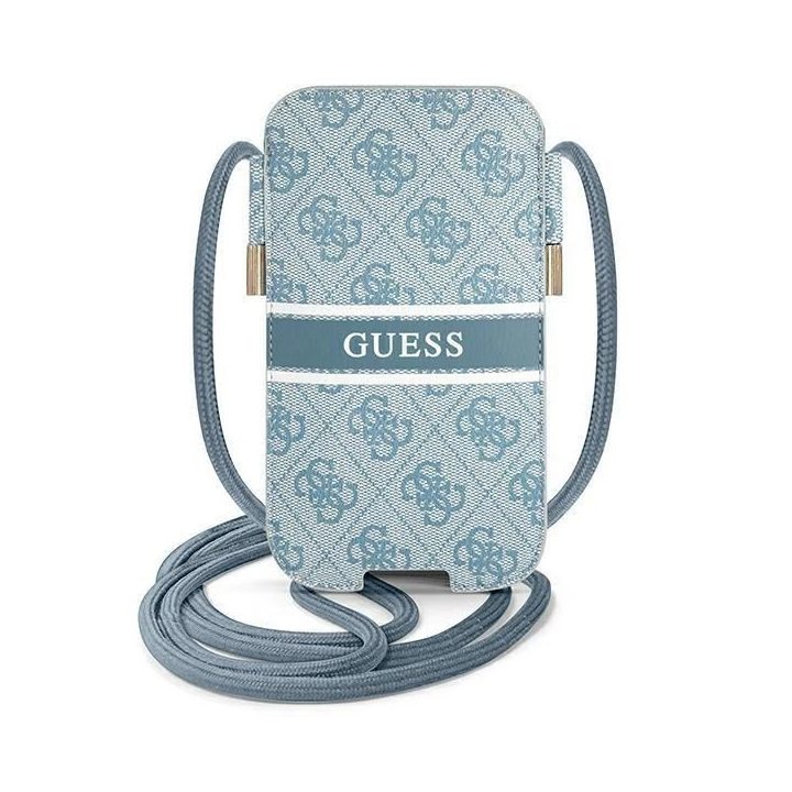 Guess rankinė GUPHM4GDBL 6.1 blue/blue hardcase 4G Stripe
