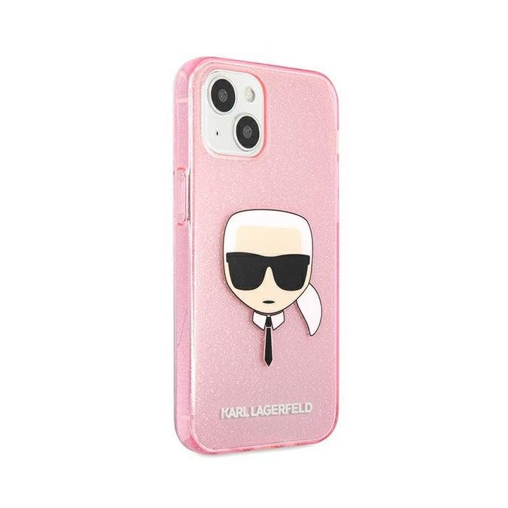 Karl Lagerfeld KLHCP13SKHTUGLP iPhone 13 mini 5.4 deklas Glitter Karl's Head