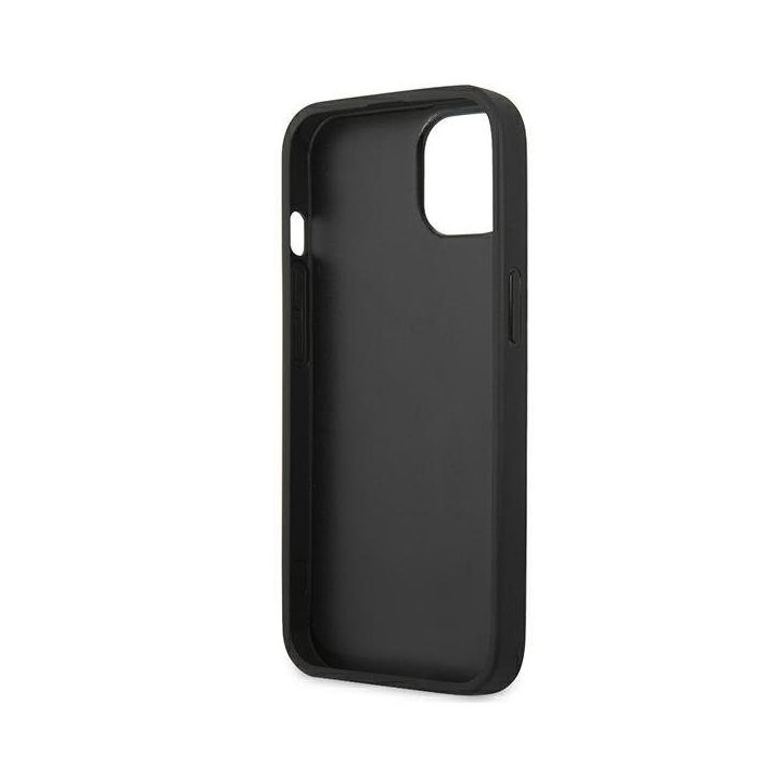 Karl Lagerfeld KLHCP13SPKMB iPhone 13 mini 5,4 mėlynas deklas Odinis Ikonik Karl`s Head Metal