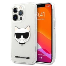 Karl Lagerfeld KLHCP13XCTR iPhone 13 Pro Max 6.7 deklas, skaidrus, Choupette Head