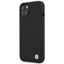 Dėklas BMW BMHCP13SSILBK iPhone 13 mini 5,4 Juodos spalvos/juodas deklas Silikoninis parašas