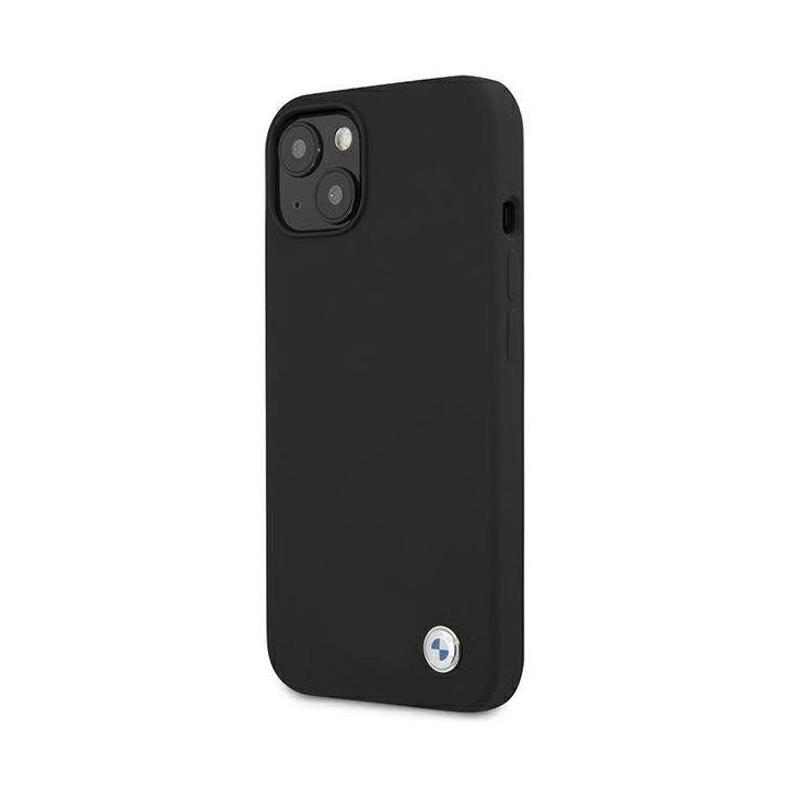 Dėklas BMW BMHCP13SSILBK iPhone 13 mini 5,4 Juodos spalvos/juodas deklas Silikoninis parašas