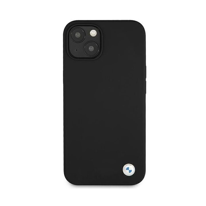 Dėklas BMW BMHCP13SSILBK iPhone 13 mini 5,4 Juodos spalvos/juodas deklas Silikoninis parašas