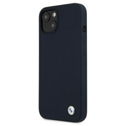 Dėklas BMW BMHCP13SSILNA iPhone 13 mini 5.4 granatowy/navy deklas Silikoninis parašas