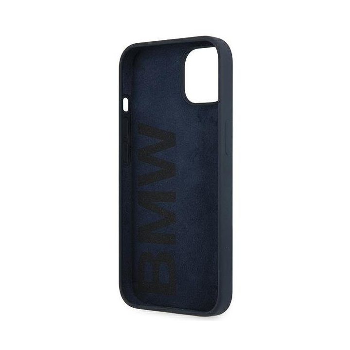 Dėklas BMW BMHCP13SSILNA iPhone 13 mini 5.4 granatowy/navy deklas Silikoninis parašas