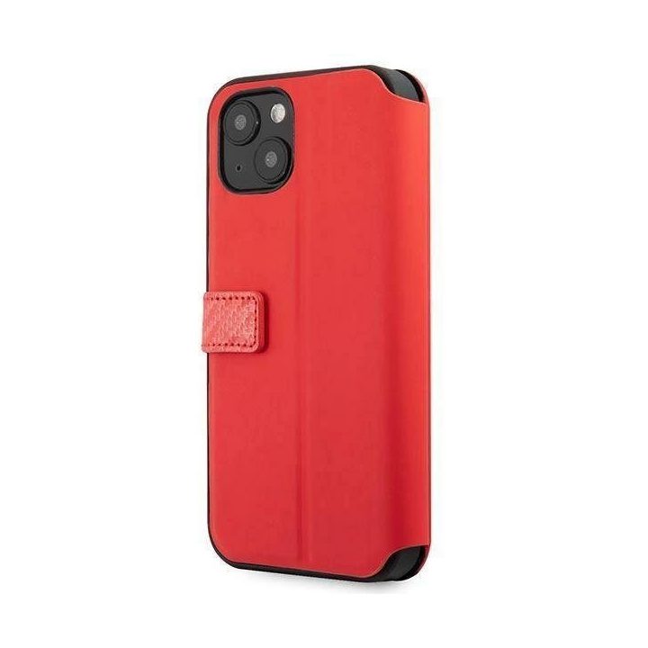 Ferrari FESAXFLBKP13SRE iPhone 13 mini 5.4 raudona/raudona knyga On Track Carbon Stripe