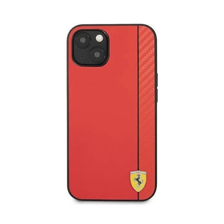 Ferrari FESAXHCP13SRE iPhone 13 mini 5.4 raudonas/raudonas deklas On Track Carbon Stripe