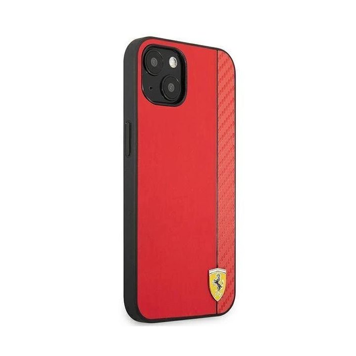 Ferrari FESAXHCP13SRE iPhone 13 mini 5.4 raudonas/raudonas deklas On Track Carbon Stripe